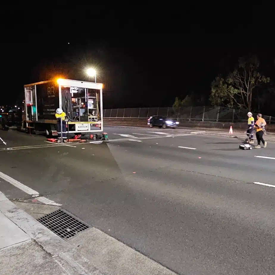 Road Slab Relevelled Overnight project completed by Raise & Relevel - site view 2