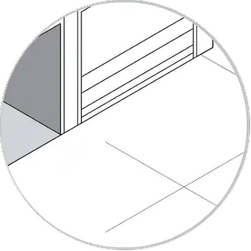 Illustration of controlling water leaks beneath a building