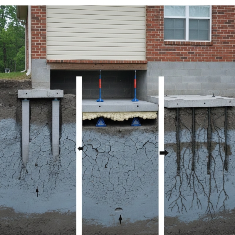 Comparison of underpinning, slab jacking and grouting methods for subsidence in Melbourne homes