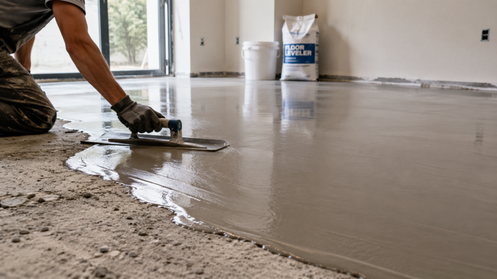 floor leveler for concrete slab